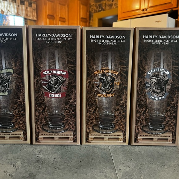 Harley Davidson Pilsner glasses - Picture 4 of 5